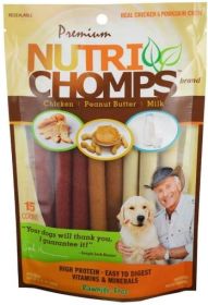 Pork Chomps Premium Nutri Chomps Assorted Flavor Twist - MIni