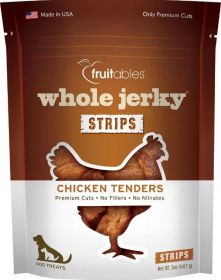 Fruitables Whole Jerky Strips Chicken Tenders Dog Treats