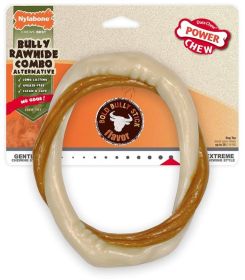 Nylabone Power Chew Alternative Bully Rawhide Combo Ring Wolf