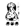 Lovely Dog  Wiper Sticker Dog Windshield Wiper for Rear Car Window