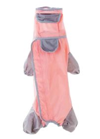 [W] Stylish Dog Raincoat Pet Raincoat Dog Hooded Raincoat Rain Gear