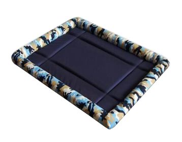 [Camo Blue] Soft Pet Beds Pet Mat Pet Crate Pads Cozy Beds For Dog/Cat