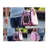 Pet Carry Bag Outdoor Travel Tote Soft-Sided Carriers For Dog Or Cat(Pink)