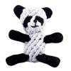 Dog Puppy Molar Toys Creative Pet Knot Rope Ball Chew Toy-Panda