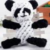 Dog Puppy Molar Toys Creative Pet Knot Rope Ball Chew Toy-Panda