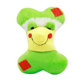 Durable Dog Toys Pet Toys Various Random Colors Plush Toys Grind Teeth Training, Frog Bone