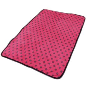 Super Soft Warm Washable Dog Cat Pet Bed Blanket-Peachpuff Dots