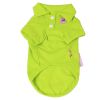 Comfy Cotton Dog's Polo Shirt Pet Clothing Puppy Clothes Pet Apparel (Green, SM)