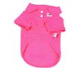 Comfy Cotton Dog's Polo Shirt Pet Clothing Puppy Clothes Pet Apparel(Fushcia,SM)