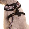 Vest Leashes - Dog Harness Leash--??L Size: Bust 46cm??Black Bars