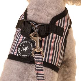 Vest Leashes - Dog Harness Leash--??L Size: Bust 46cm??Black Bars 1