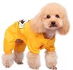 Cute Cartoon Raincoats for Dogs Puppy Pet Dog Raincoat Dog Dresses YELLOW, L