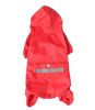 Fashion Raincoats for Dogs Puppy Pet Dog Raincoat Dog Clothes RED, L