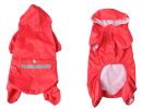 Fashion Raincoats for Dogs Puppy Pet Dog Raincoat Dog Clothes RED, L