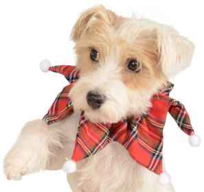 Dog Plaid Collar Medium-Large