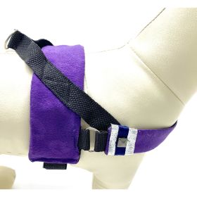 Fenrir purple leopard harness