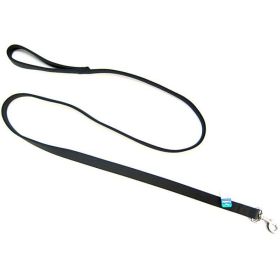 Coastal Pet Double Nylon Lead - Black (size: 72" Long x 1" Wide)