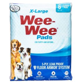 Four Paws X-Large Wee Wee Pads (size: 6 Pack (28" Long x 30" Wide))