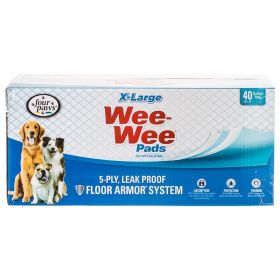 Four Paws X-Large Wee Wee Pads (size: 40 Pack (28" Long x 30" Wide))