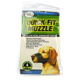 Four Paws Quick Fit Muzzle (size: Size 4 - Fits 8" Snout)