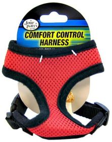 Four Paws Comfort Control Harness - Red (size: X-Small - For Dogs 3-4 lbs (11"-13" Chest & 7"-8" Neck))