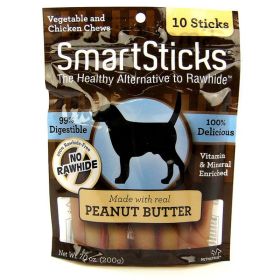 SmartBones SmartChips - Peanut Flavored Dog Chews (size: 3" Chips (10 Pack))