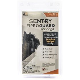 Sentry FiproGuard for Dogs (size: Dogs up to 22 lbs (3 Doses))