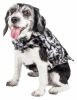 Pet Life  Luxe 'Paw Dropping' Designer Gray-Scale Tiger Pattern Mink Fur Dog Coat Jacket