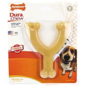 Nylabone Dura Chew Wishbone - Original Flavor (size: Wolf - For Dogs 26-35 lbs)