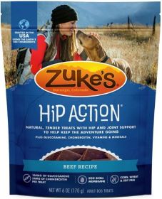 Zukes Hip Action Hip & Joint Supplement Dog Treat - Roasted Beef Recipe (size: 6 oz)