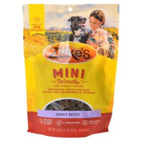 Zukes Mini Naturals Dog Treat - Wild Rabbit Recipe (size: 1 lb)