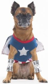 Lookin' Good Superdog Dog Costume (size: X-Small - (Fits 8"-10" Neck to Tail))