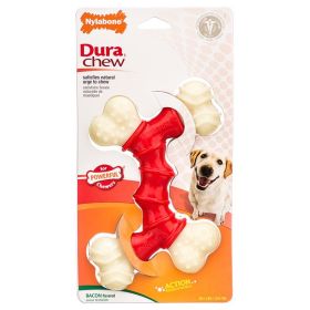 Nylabone Dura Chew Double Bone - Bacon Flavor (size: Souper - Dogs 50+ lbs)