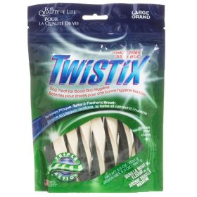 Twistix Wheat Free Dental Dog Treats - Vanilla Mint Flavor (size: Large - For Dogs 30 lbs & Up - (5.5 oz))