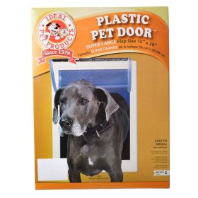 Perfect Pet Plastic Pet Door (size: Super Large - (15"W x 20"H))