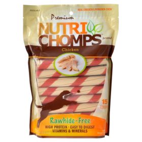 Premium Nutri Chomps Chicken Wrapped Twists (size: 15 Count)