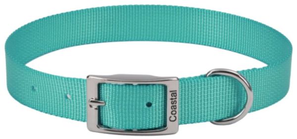 Coastal Pet Single-ply Teal Nylon Dog Collar (size: 14"L x 5/8"W)