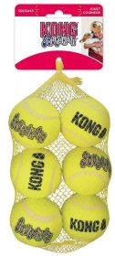 Kong Air Kong Squeakers Tennis Balls (size: Medium 6 count)