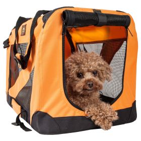 Folding Zippered 360 Vista View House Pet Crate (Option: X-Small)