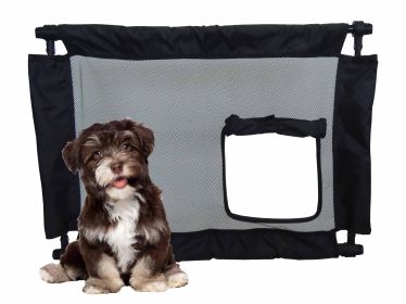 Pet Life Porta-Gate Travel Collapsible And Adjustable Folding Pet Cat Dog Gate (Option: Color Black)